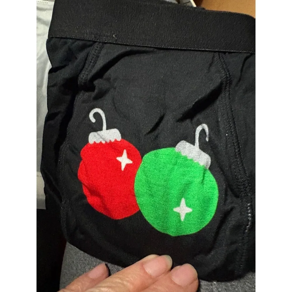 Tipsy Elves Mens Jingle Bells Boxer Briefs Black Christmas Underwear XXXL NEW